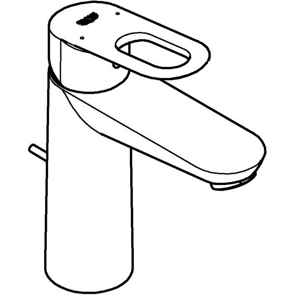 Baterie lavoar GROHE BauLoop 23762000, marimea M, metal, crom