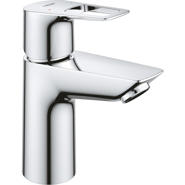 Baterie lavoar GROHE Bauloop 23878001, marimea S, alama, argintiu