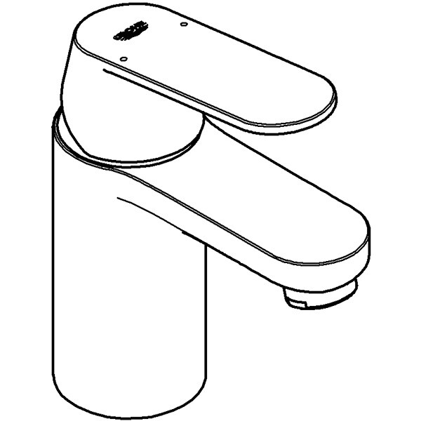 Baterie lavoar GROHE Eurosmart Cosmopolitan 23925000, marimea S, alama, argintiu