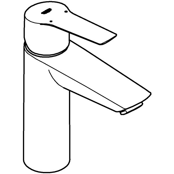 Baterie lavoar GROHE Start 24204002, marimea M, alama, argintiu