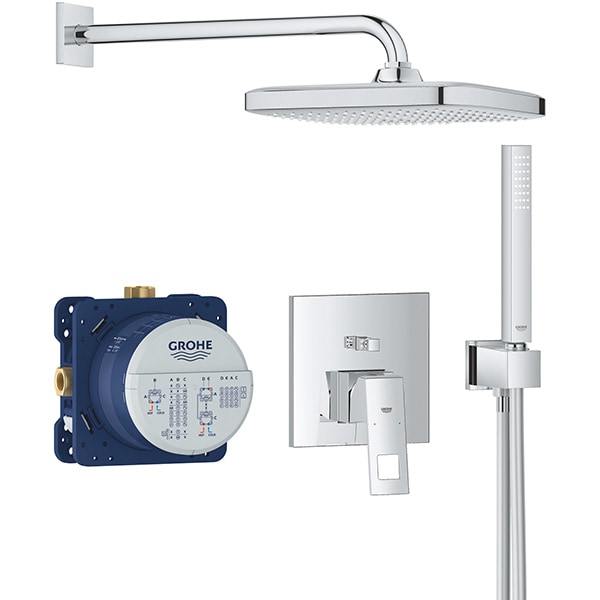 Sistem dus GROHE Eurocube Perfect 25239000, 1 functie, crom