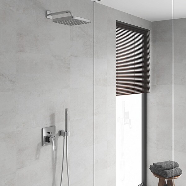 Sistem dus GROHE Eurocube Perfect 25239000, 1 functie, crom