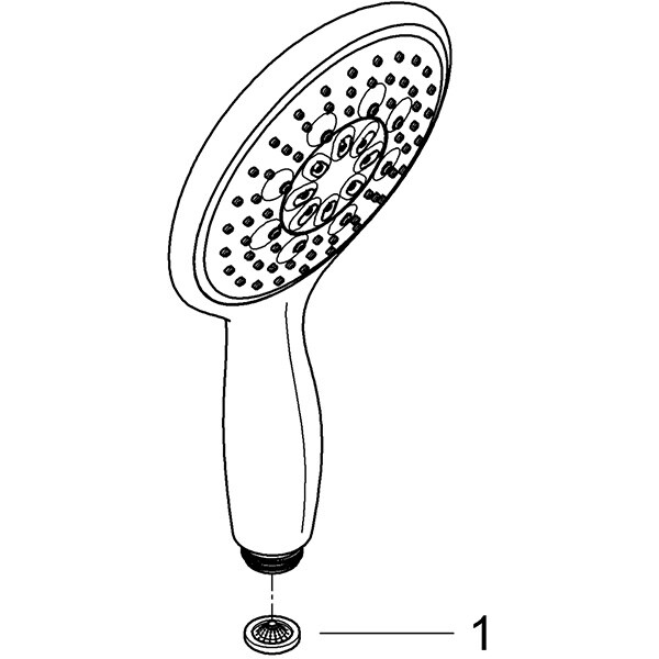 Para dus GROHE Vitalio Rain 130 26107000, 4 functii, crom