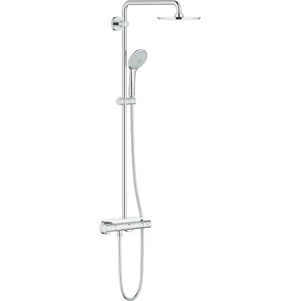 Sistem dus GROHE Euphoria 210 26363000, termostat, 3 functii, argintiu