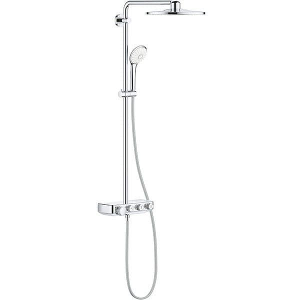 Sistem dus GROHE Euphoria SmartControl 310 26507000, termostat, 3 functii, argintiu