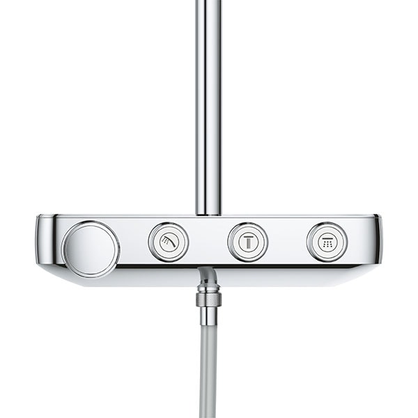 Sistem dus GROHE Euphoria SmartControl 310 26507000, termostat, 3 functii, argintiu