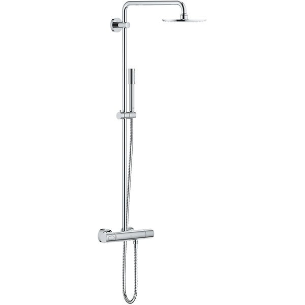 Sistem dus GROHE Rainshower 210 27032001, termostat, 2 functii, argintiu