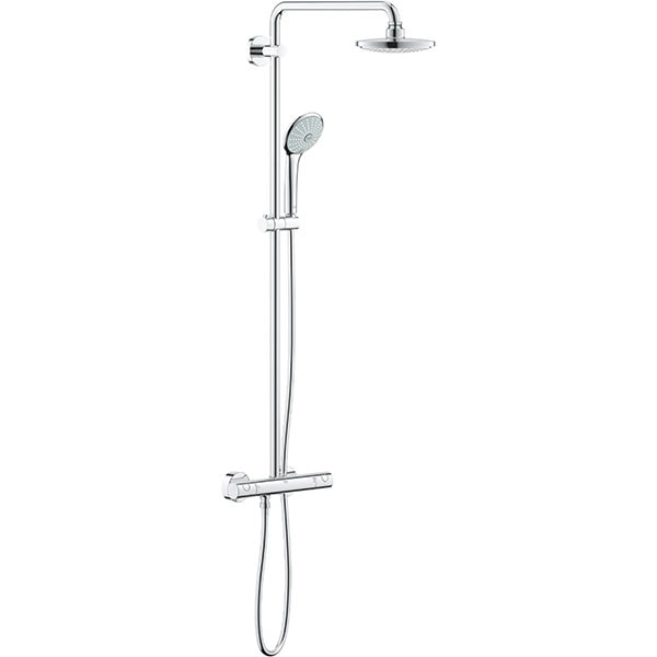 Sistem dus GROHE Euphoria 180 27296001, termostat, 3 functii, argintiu