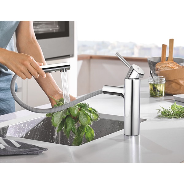 Baterie bucatarie GROHE Concetto 30273001, metal, argintiu