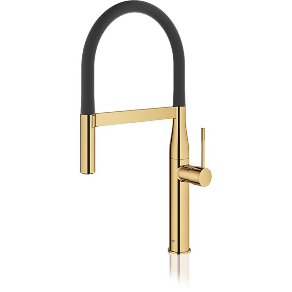 Baterie bucatarie GROHE Essence 30294GL0, metal, auriu-negru