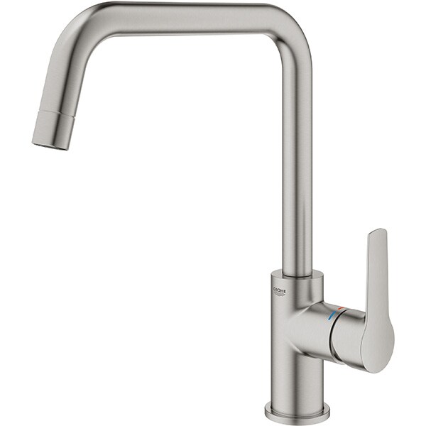 Baterie bucatarie GROHE Start 30470DC0, tip U, alama, argintiu inchis