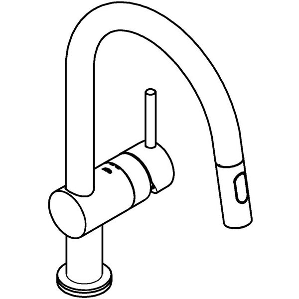 Baterie bucatarie GROHE Minta Touch 31358002, metal, argintiu