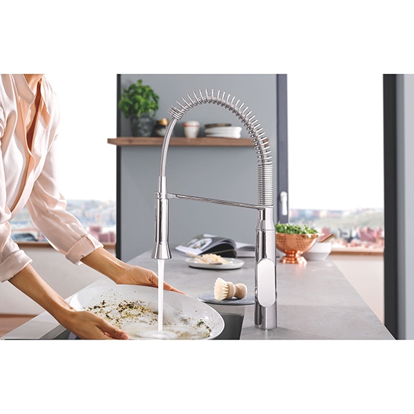 Baterie bucatarie GROHE K7 31379000, metal, crom