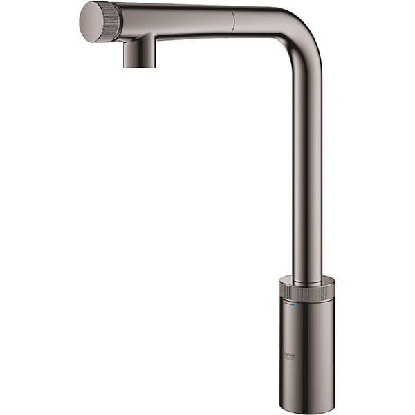 Baterie bucatarie GROHE Minta Smartcontrol 31613A00, tip L, alama, gri antracit
