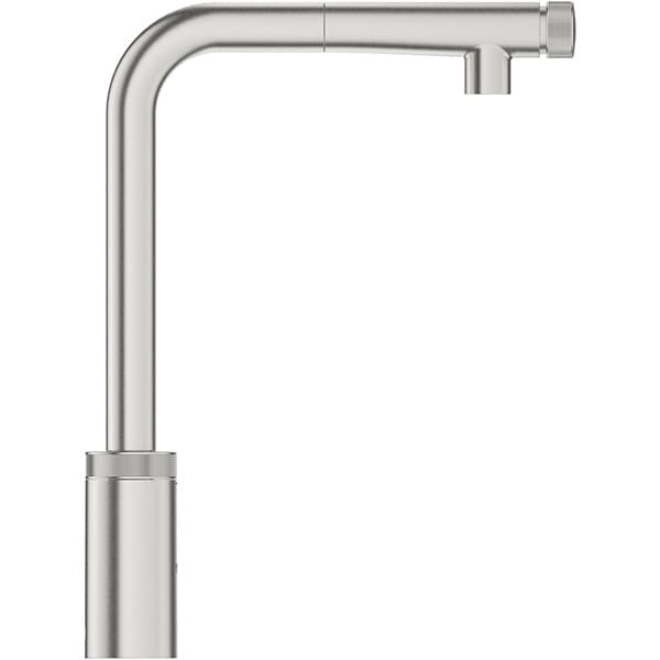 Baterie bucatarie GROHE Minta SmartControl 31613DC0, tip L, alama, argintiu inchis