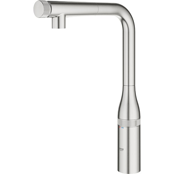 Baterie bucatarie GROHE Essence Smartcontrol 31615DC0, dus extractibil, alama, argintiu inchis