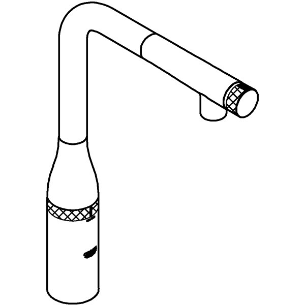 Baterie bucatarie GROHE Essence Smartcontrol 31615EN0, dus extractibil, alama, nichel