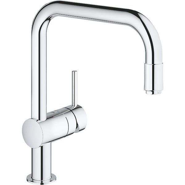 Baterie bucatarie GROHE Minta 32067000, metal, argintiu