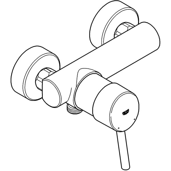 Baterie dus GROHE Concetto 32210001, alama, argintiu