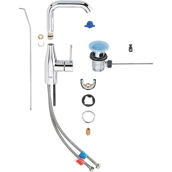 Baterie lavoar GROHE Essence 32628001,marimea L, metal, crom