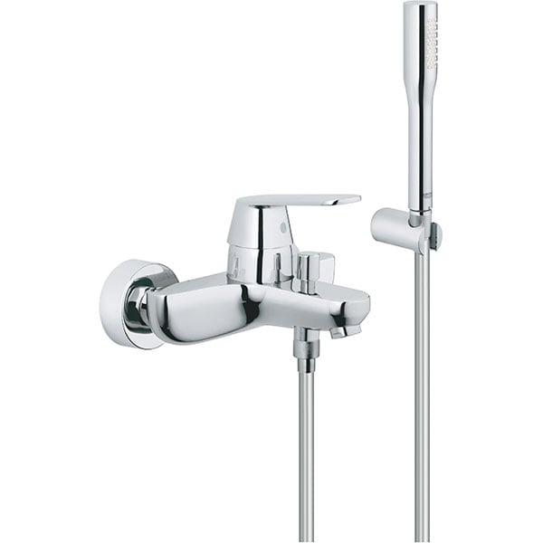 Set baterie cada si dus GROHE Eurosmart Cosmopolitan 32832000, metal, argintiu
