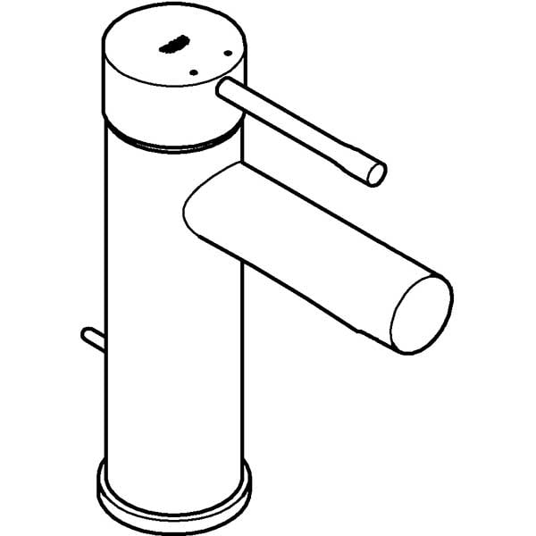 Baterie lavoar GROHE New Essence 32898001, marimea S, metal, crom