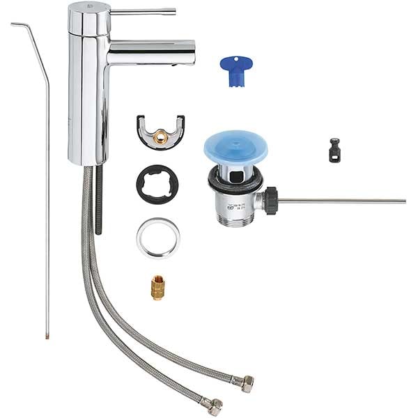 Baterie lavoar GROHE New Essence 32898001, marimea S, metal, crom