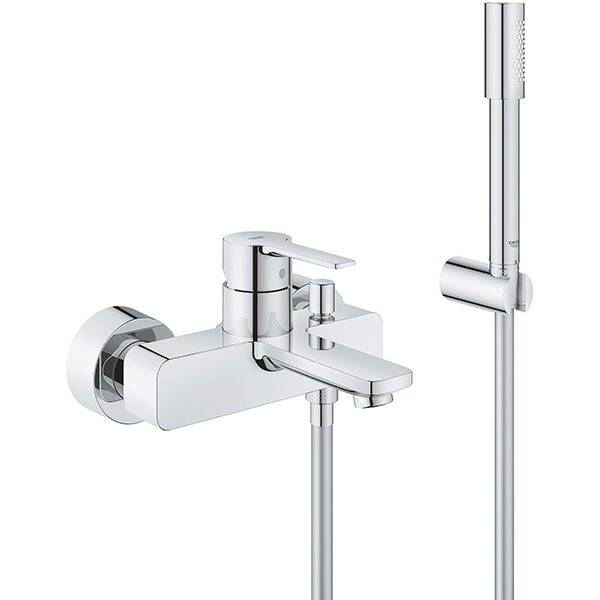 Set baterie de dus GROHE Lineare 33850001, 1 functie, argintiu
