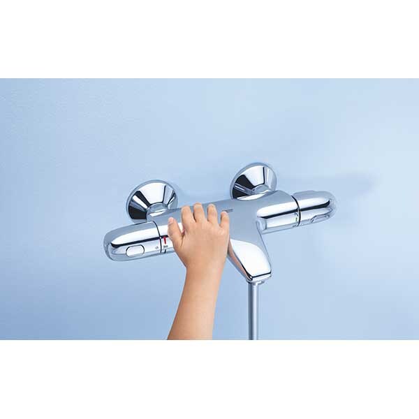 Baterie cada-dus GROHE New Grohtherm 1000 34155003, termostat, metal, crom