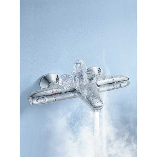 Baterie cada-dus GROHE New Grohtherm 1000 34155003, termostat, metal, crom