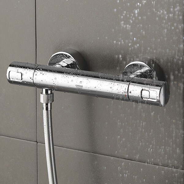 Baterie dus GROHE Precision Joy 34333000, termostat, alama, argintiu