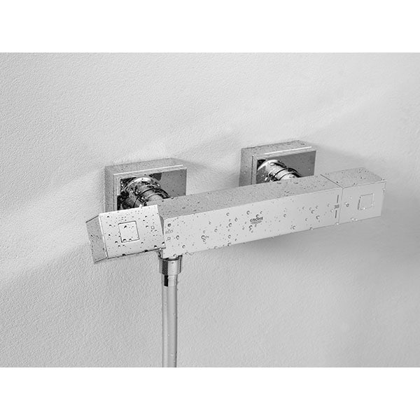 Baterie dus GROHE Grohtherm Cube 34488000, termostat, metal, argintiu