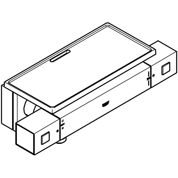 Baterie dus GROHE Grohtherm Cube 34491000, alama, argintiu