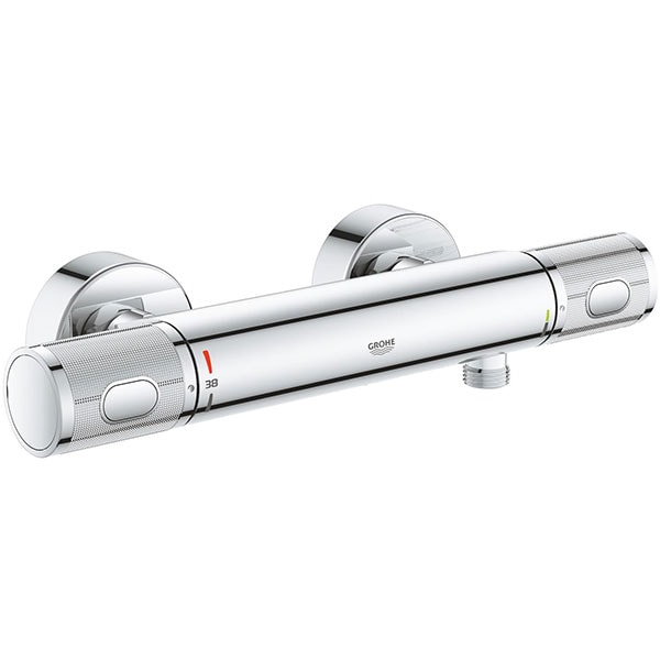 Baterie cada-dus Grohtherm GROHE 1000 Performance 34776000, metal, argintiu