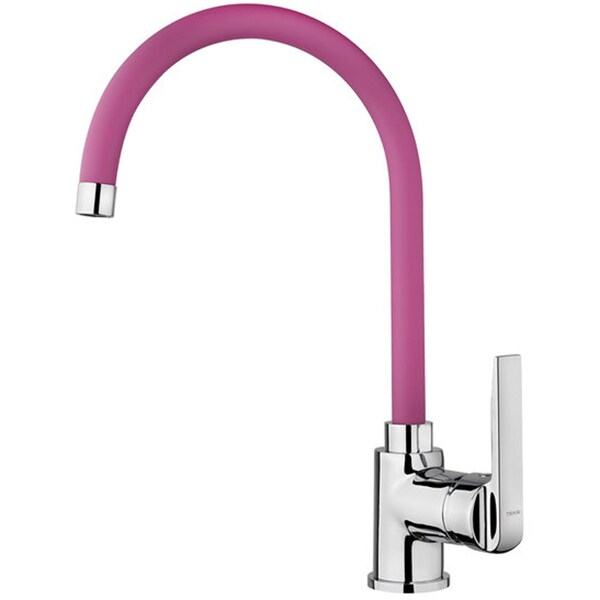 Baterie bucatarie TEKA IN 995 FP, alama, argintiu-roz