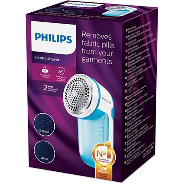 Aparat de curatat scame PHILIPS GC026/00, bleu-alb