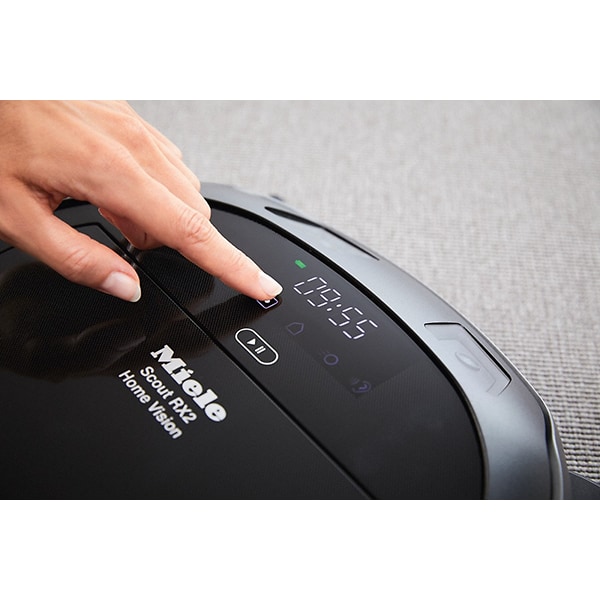 Aspirator robot MIELE Scout RX2 Home Vision SLQL0 30, 0.4l, autonomie max 120 min, 3D Smart Navigation, negru