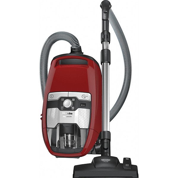 Aspirator fara sac MIELE Blizzard CX1 Red EcoLine SKRP3, 2l, 550W, sistem Silence, rosu-negru