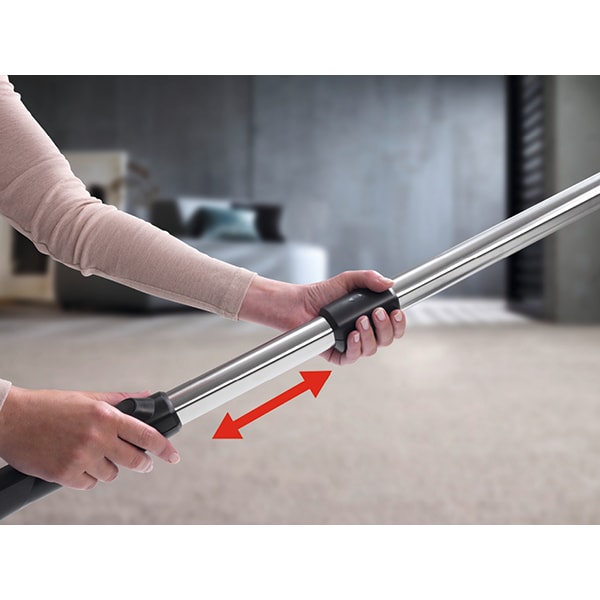 Aspirator fara sac MIELE Blizzard CX1 Red EcoLine SKRP3, 2l, 550W, sistem Silence, rosu-negru