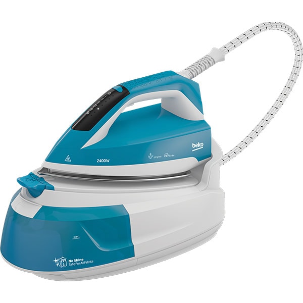 Statie de calcat BEKO SGA6124D, 2400W, 200g/min, 1l, talpa SteamXtra, alb-albastru