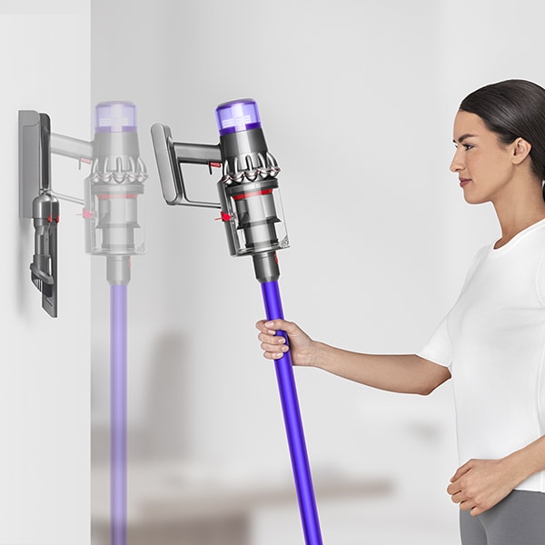 Aspirator vertical DYSON V11 Animal Extra, 0.76l, 29.4V, autonomie max 60 min, sistem de curatare Point&Shoot, mov-argintiu