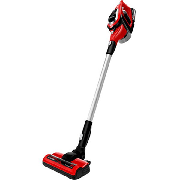 Aspirator vertical BOSCH Unlimited ProAnimal BBS81PET, 0.4l, 18V, autonomie max 40 min, Power for ALL, rosu-negru 