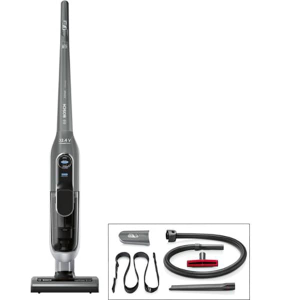 Aspirator vertical BOSCH Athlet BCH7ATH32K, 0.9l, 32.4V, autonomie max 75 min, SmartSensor Control, gri inchis 