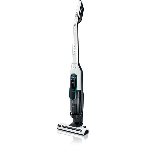 Aspirator vertical BOSCH Athlet ProPower BCH86HYG1, 0.9l, 25.2V, autonomie max 60 min, ProHygienic Filter System, alb-negru