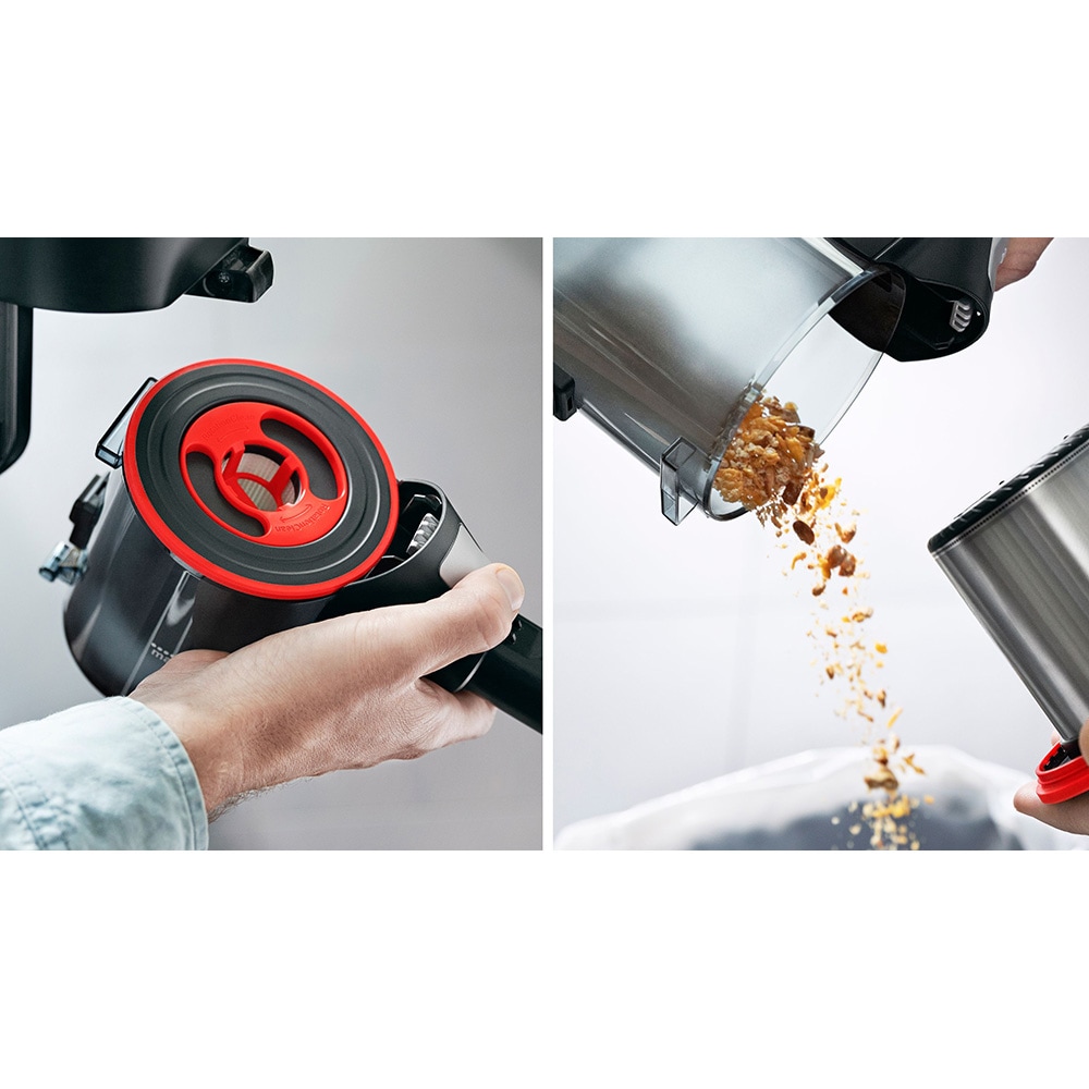 Aspirator vertical 2in1 BOSCH Unlimited 7 BCS711PET, 0.3l, 18V, autonomie max 40 min, Quick Stan, rosu-negru