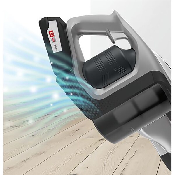Aspirator vertical BOSCH Unlimited BCS812KA2, 0.4l, 18V, autonomie max 35 min, Power for ALL, gri inchis-negru