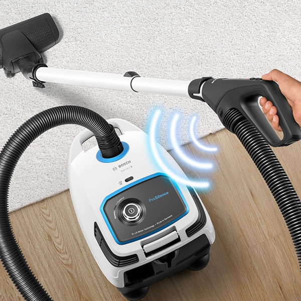 Aspirator cu sac BOSCH ProSilence BGB6SIL1, 4l, 700W, 66dB, alb-negru