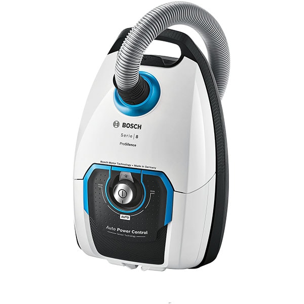 Aspirator cu sac BOSCH ProSilence BGL8SIL6, 5l, 800W, 66dB, alb-albastru