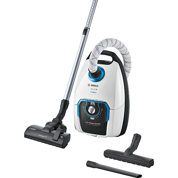 Aspirator cu sac BOSCH ProSilence BGL8SIL6, 5l, 800W, 66dB, alb-albastru