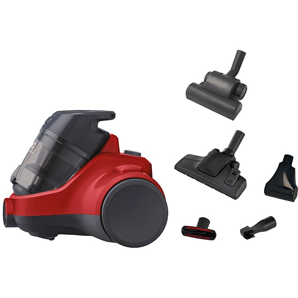Aspirator fara sac ELECTROLUX Ease C4 EC41-ANIM, 1.8l, 700W, 80dB, rosu-negru